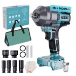 Cl� � chocs sans fil brushless electrique - 1600nm - 6 douilles - 1 / 2 pouce - compatible avec makita ...