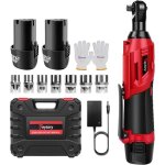 Clé à cliquet électrique sans fil 3 / 8 40nm - feytory - 7 douilles 2x 1. 5ah batteries Clé à cliquet électrique sans fil 3 / 8 40nm - feytory - 7 douilles 2x 1. 5ah batteries