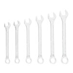 Cl�s mixtes - top tools - jeu de 6 pi�ces - acier au chrome - vanadium - 8 - 17 mm - a oeil