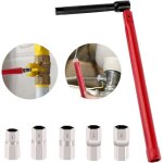 Cle pour robinet evier 13 mm et adaptateur 8 - 12 mm cl� serrage robinet evier outil pour linstallation ...