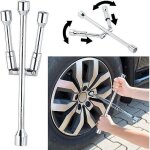 Clé de roue en croix pliable agt - pour écrous 17 / 19 / 21 / 23 mm Clé de roue en croix pliable agt - pour écrous 17 / 19 / 21 / 23 mm