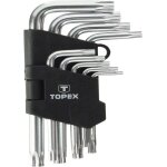 Clé torx - topex - 35d960 - acier au chrome - vanadium - 9 pièces - t10 - t50 Clé torx - topex - 35d960 - acier au chrome - vanadium - 9 pièces - t10 - t50