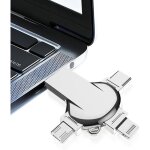 Cle usb 256 go 4 en 1 cl� usb 256 go cle usb sans app cruciforme enti�rement pour smartphone avec ios ...