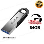 Cl� usb 3. 0 ultra flair de 64 go de sandisk - sdcz73 - 064g
