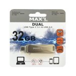 Cl usb - maxell - 32 go - usb 3. 0 - usb - c 3. 1 - dual connectivit