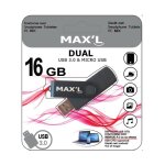 Cl� usb - maxl - duals 16gb - usb 3. 0 - micro usb - vitesse 92 mb / s