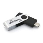 Cl� usb - mediarange - mr1952 - type - c 3. 2 gen 1 - 32 go - argent� / noir