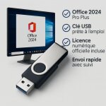 Cl usb microsoft office 2024 pro plus pc ? licence officielle incluse