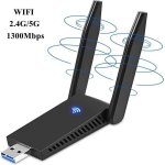 Cl� usb wifi - leytn� - 1300mbps - antenne 5dbi - usb 3. 0 - compatible windows / mac / linux