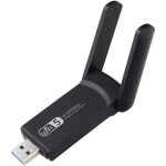 Cl� wifi ac1300 mbps usb 3. 0double bande 2. 4g / 5ghzcompatible avec windows et mac os x (noir)