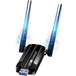 Cl� wifi puissante ac1300 mbps usb 3. 0 double bande antenne wifi 2. 4g / 5ghz dongle wifi compatible ...