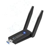 Cl� wifi puissante ac1300mbps adaptateur r�seau sans fil usb 3. 0 compatible avec windows 11 / 10 / 8. ...