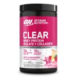 Clear whey optimum nutrition - clear whey protein isolate + collagen - apple & raspberry 240g