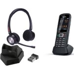 Cleyver - tlphone gigaset r700h pro + casque bluetooth cleyver nw35 uc ? dect robuste sans fil antibruit ...