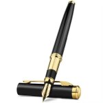 Cli - stylo - stylo plume mtal noir 038mm calligraphie cadeau criture style a noir