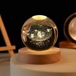 Cli - veilleuse - veilleuse led usb boule de cristal galaxie lampe planète 3d déco maison ? système solaire ... Cli - veilleuse - veilleuse led usb boule de cristal galaxie lampe planète 3d déco maison ? système solaire ...