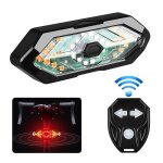 Clignotants intelligents pour v�lo - wozwe - feu arri�re avec alerte sonore de 120db et 5 modes d�clairage ...