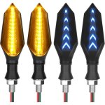 Clignotant led pour moto 4 ampoules led universelles indicateur de clignotant tanche 12 v indicateur ...