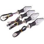 Clignotant moto led 4pcs bicolore moto clignotants lumi�res 12 v 12 led haute luminosit�