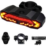 Clignotant v�lo & alarme velo inclus 2 supports fixations feu arri�re avec t�l�commande 5 modes d?�clairage ...