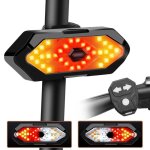 Clignotant velo feu arrire vlo tlcommande sans fil rechargeable usb - avec effets sonores - 5 modes ...