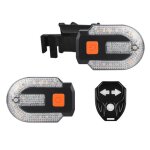 Clignotants v�los sans fil avec alarme et t�l�commande ? rechargeable usb �tanche ipx5 5 modes avant ...