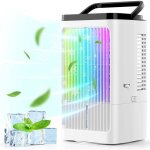 Climatiseur mobile?1200ml rafraichisseur dair portable silencieux 5 en 1 avec 90 oscillation 4 vitesses ...