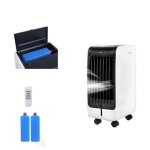 Climatiseur mobile 6l 4 en 1 costway - rafrachisseur d?airventilateur 75w - tlcommande - minuterie ...
