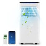 Climatiseur mobile 9000btu - relax4life - 4 en 1 - d�shumidificateur - refroidisseur - chauffage - minuterie ...