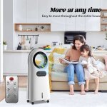 Climatiseur mobile sans vacuation 4 en 1 - ventilateur sans pale humidificateur ioniseur rservoir 3. ...
