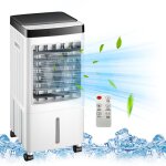 Climatiseur mobile sans �vacuation ? refroidisseur d?air 3 en 1 avec r�servoir 10l ventilateur humidificateur ...
