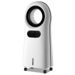 Climatiseur mobile 110w 4en1 : ventilateur rafraichisseur humidificateur dair sur roues 3 vitesses niklas ...