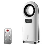 Climatiseur mobile silencieux 110w ? ventilateur sans pale avec brumisateur ioniseur minuterie 8h r�servoir ...