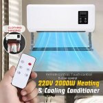 Climatiseur mural radiateur mural - chauffage chaud et froid  double usage petit ventilateur mobile ...