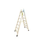 Climent escabeau bois double avec queue 7 x 7