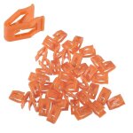 Clip de garniture x autohaux voiture garniture agrafes pour ford pour dodge - 40pcs orange