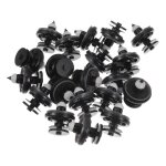 Clip de porti�re x autohaux 20pcs clips fixation panneau porte pour audi tt quattro nylon noir blanc ...