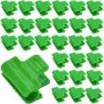 Clips pour serre - rnemitery - lot de 30 - plastique - diam�tre 16 mm - couleur verte