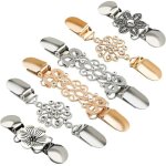 Clips v�tement vintage alliage - 6 pi�ces?cardigan pull chemisier �charpe col argent� - convient pour ...