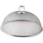 Cloche alimentaire en maille dacier inoxydable - cloche alimentaire ronde en maille - pour cuisine (28cm) ...