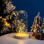 Cloche dcoration en verre avec plaque de base en lige dme en verre dcoration dme en verre dme en ...