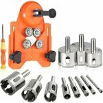 Cloche diamant localisateur de poinons rglables scie cloche carrelage avec 11pcs forets revtus de diamant ...