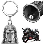 Cloche de moto porte - bonheur crochet de cloche de moto chrom� pour accessoires de moto ou porte - cl�s ...