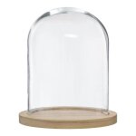Cloche verre et bois h295cm - atmosphera createur dinterieur