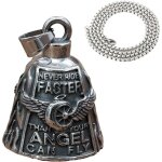 Clochette moto guardian bell acier inoxydable clochette guardian angel et porte - cl�s biker clochette ...