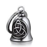 Clochette moto porte bonheur en acier inoxydable cloche de moto ail� � motif dange viking boussole marteau ...