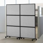 Cloison de séparation acoustique - vevor - séparateur de pièce à 2 panneaux - paravent de bureau autoportant ... Cloison de séparation acoustique - vevor - séparateur de pièce à 2 panneaux - paravent de bureau autoportant ...