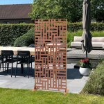 Cloison de s�paration bernalda acier galvanis� 180 x 90 x 40 cm rouille