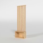 Cloison de s�paration claustra droit meuble ch�ne h. 254 m x l. 80 cm p. 35 cm