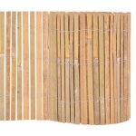 Cl�ture en bambou - 1000x30 cm - bambou fendu - naturelle - liaison fil galvanis� - facile � installer ...